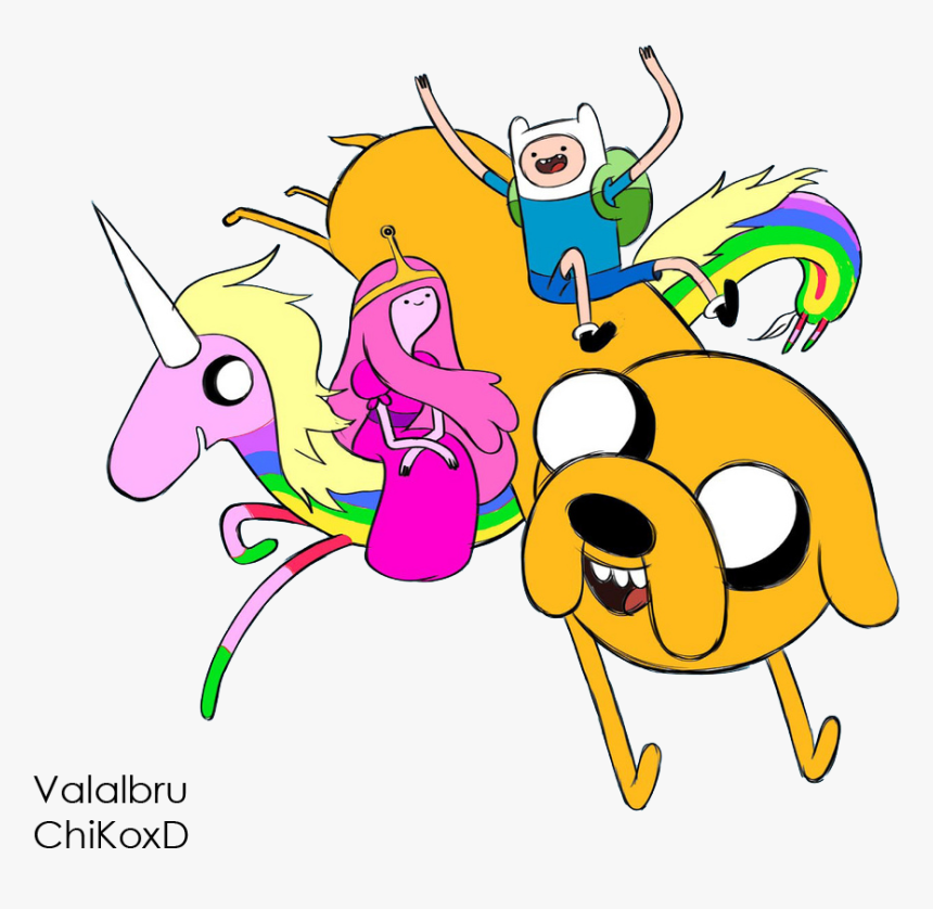 Adventure Time Finn Jake And Lady Rainicorn, HD Png Download, Free Download