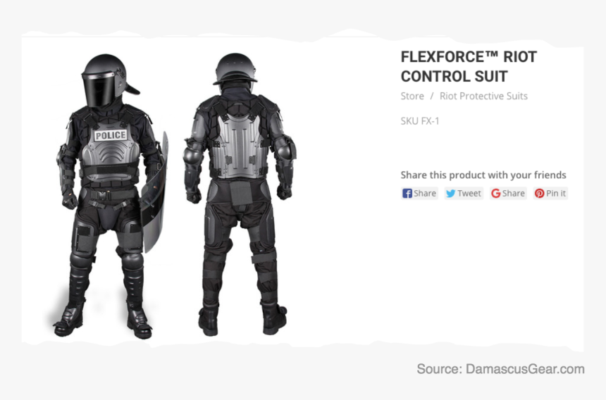 Flexforce Riot Control Suit, HD Png Download, Free Download