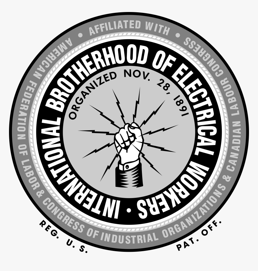 Transparent Ibew Logo Png - International Brotherhood Of Electrical ...