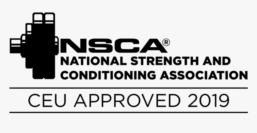 Nsca Ceuapproved Logo 2019 Black - Nsca, HD Png Download - kindpng