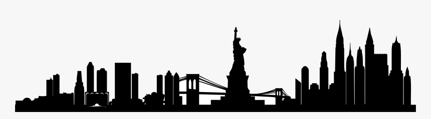 Manhattan Skyline Portable Network Graphics Vector - New York Skyline Png, Transparent Png, Free Download