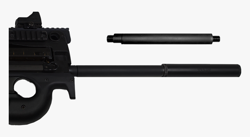 Ps90 Threaded Barrel Shroud - Fn P90 Extended Barrel, HD Png Download, Free Download