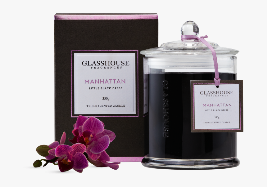 Manhattan Little Black Dress 350g Triple Scented Candle - Glasshouse Little Black Dress, HD Png Download, Free Download