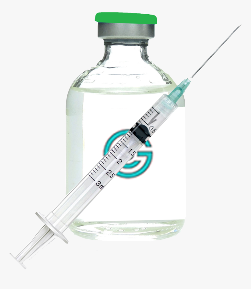 Iv Vial And Syringe, HD Png Download, Free Download