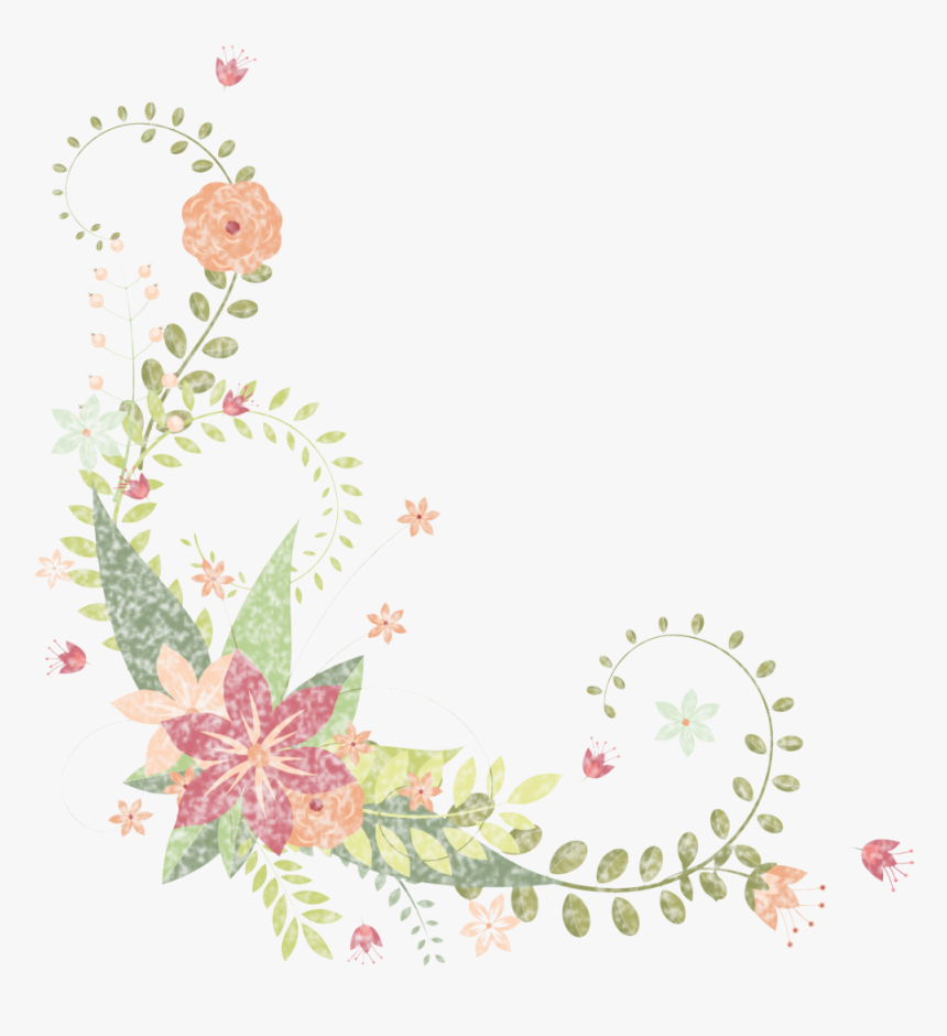 #border #flowers #stickers - Border Flower Sticker Design, HD Png Download, Free Download