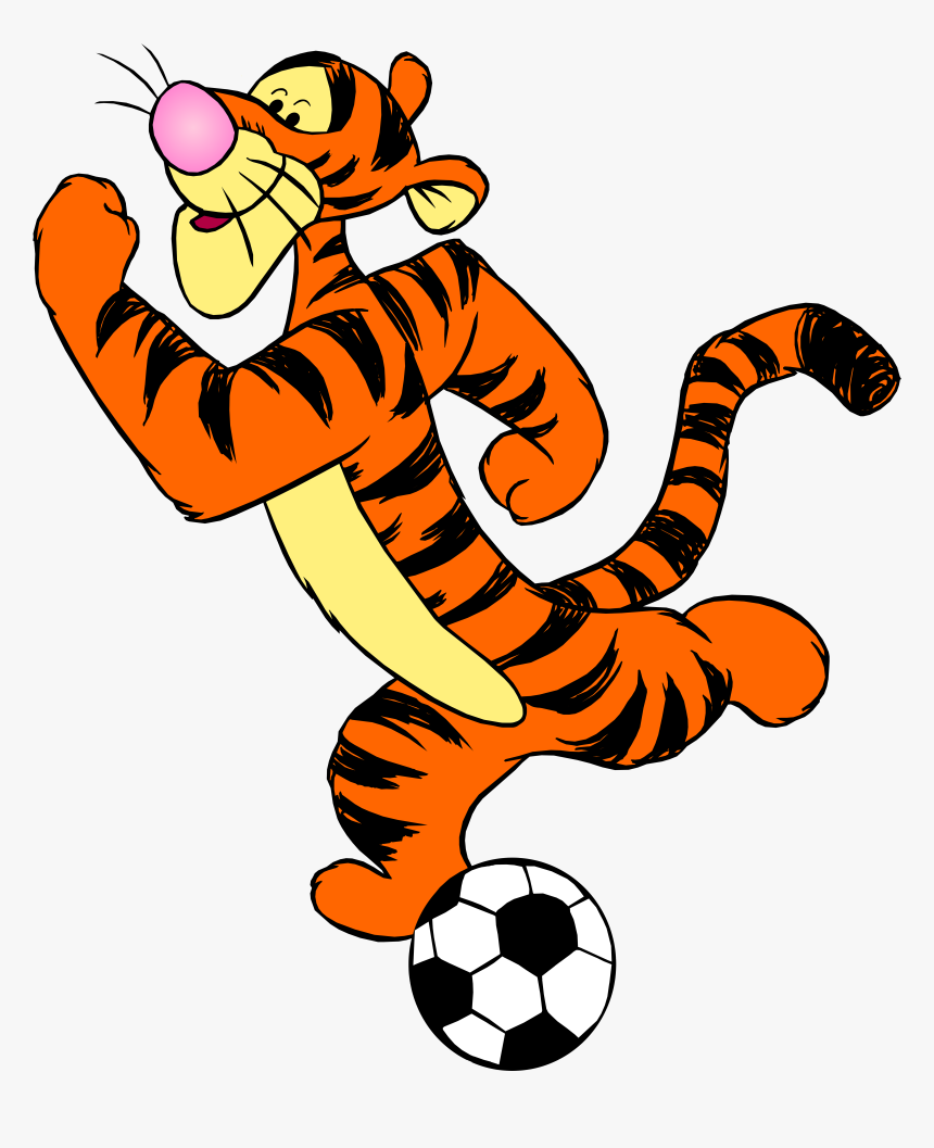 Tigger With Football Png Clip Art, Transparent Png, Free Download