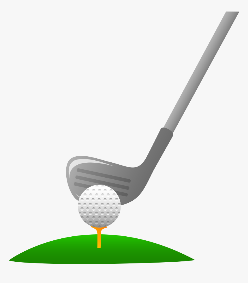 Golf Ball Funny Golf Clip Art Free Is Golfball Funny - Clip Art Golf Club And Ball, HD Png Download, Free Download