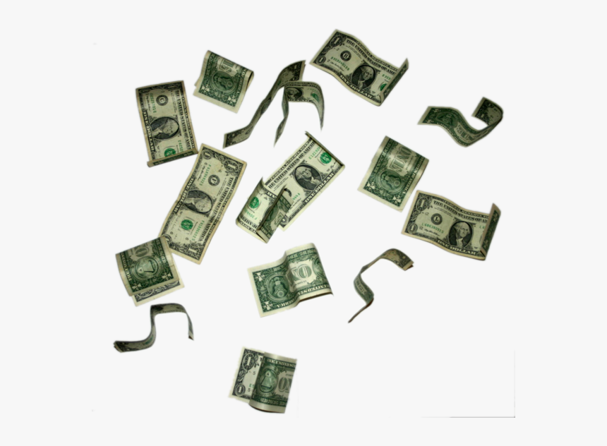 Clip Art Flying Clip Free Techflourish - Dollar Bills Falling Png, Transparent Png, Free Download