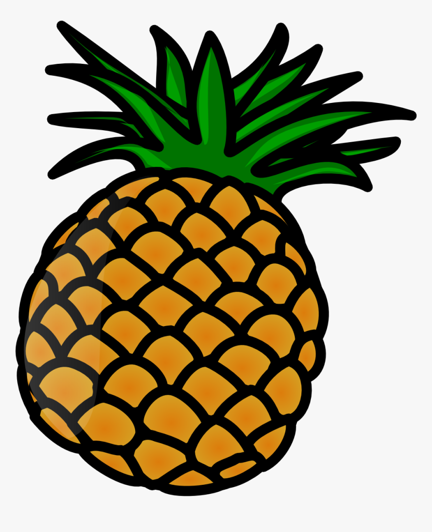 Download Cartoon Pineapple Clip Art Png, Transparent Png - kindpng