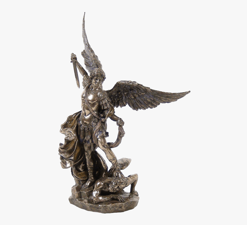 Michael Standing On Demon With Sword Statue, HD Png Download, Free Download
