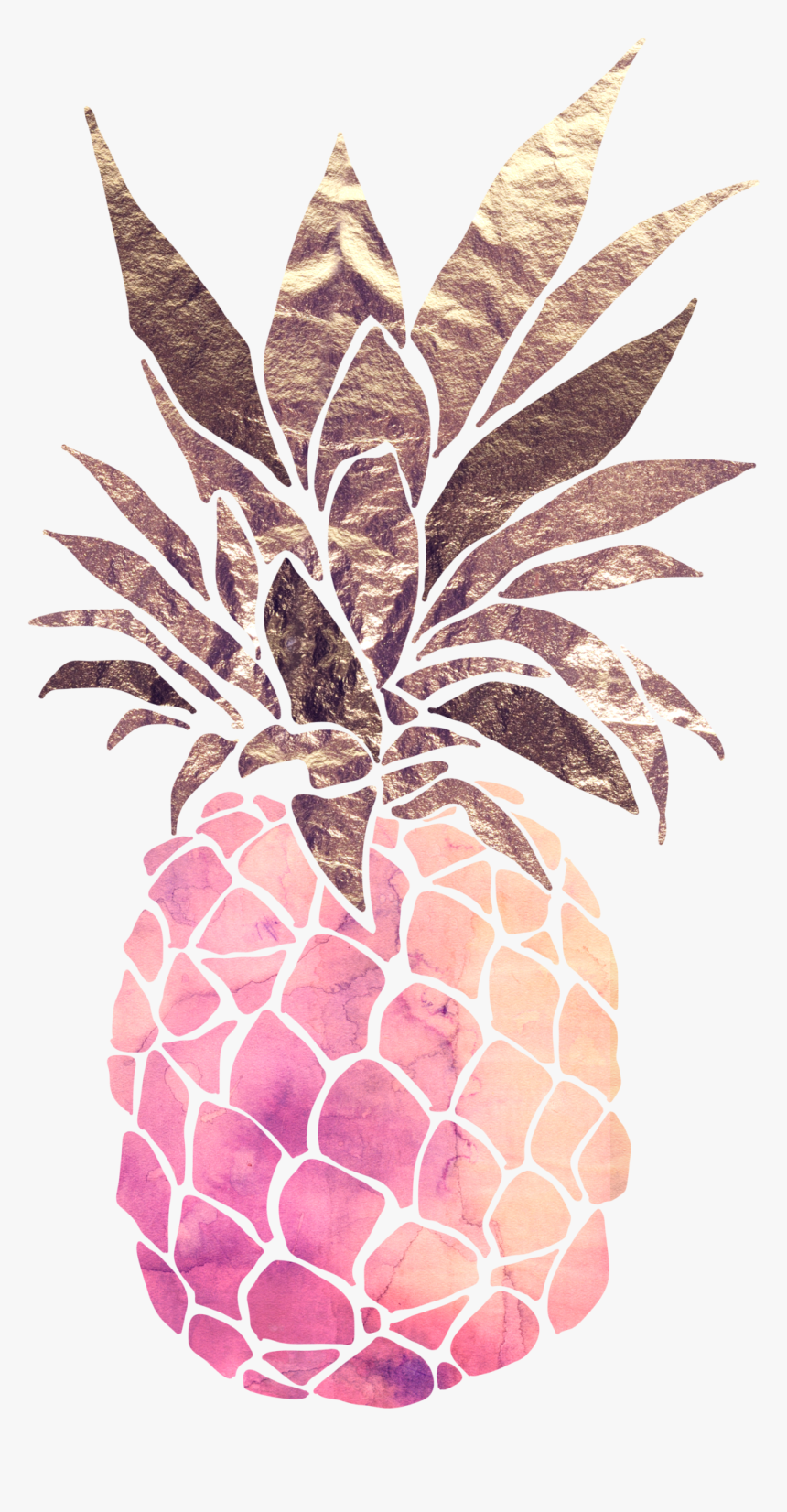 Pink Drawing Pineapple, HD Png Download, Free Download