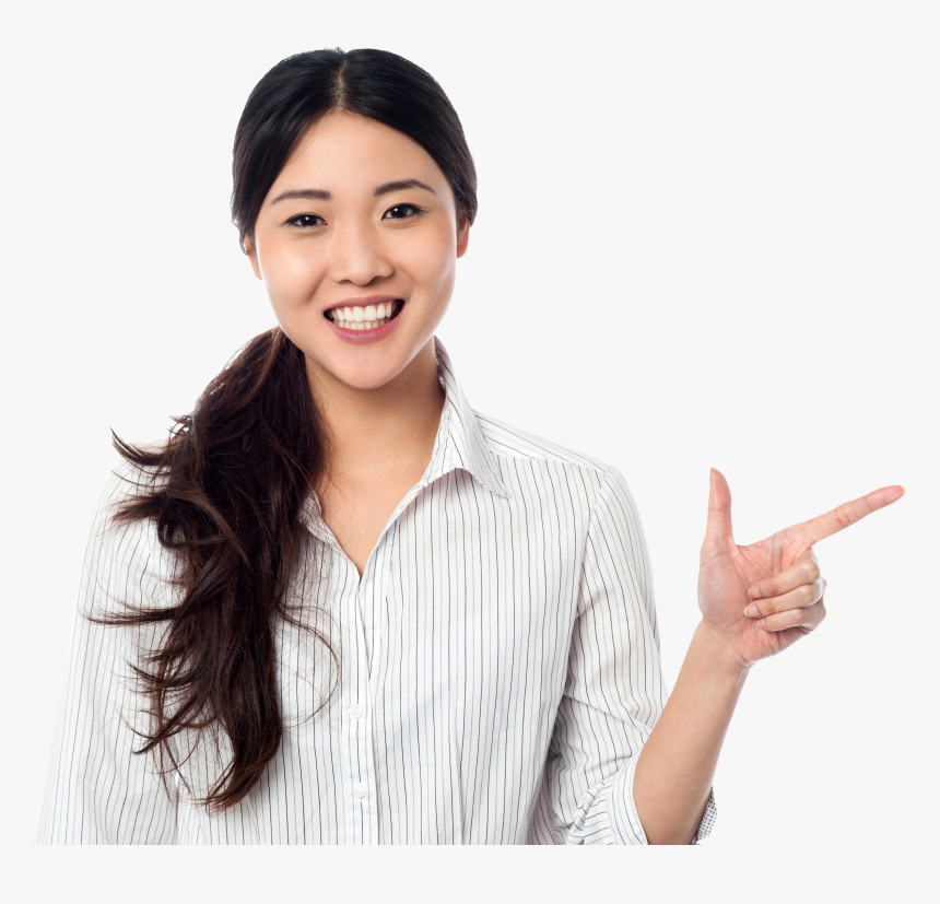 Women Pointing Right Royalty-free Png, Transparent Png, Free Download