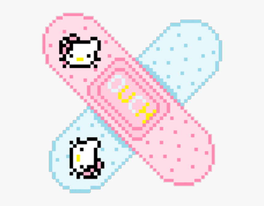 Hello Kitty Band-aid Pixel Art Drawing Adhesive Bandage, HD Png Download, Free Download