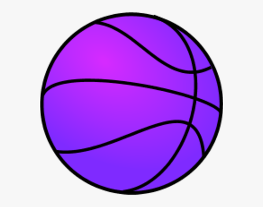 Purple Clipart Basketball, HD Png Download, Free Download