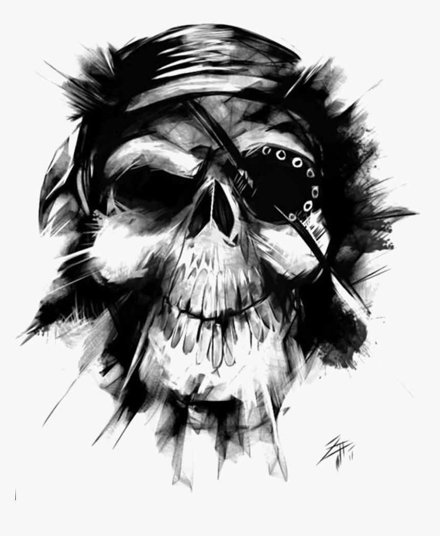 Art fantasy surreal devil skull tattoo. Hand drawing on paper. 20788764 PNG
