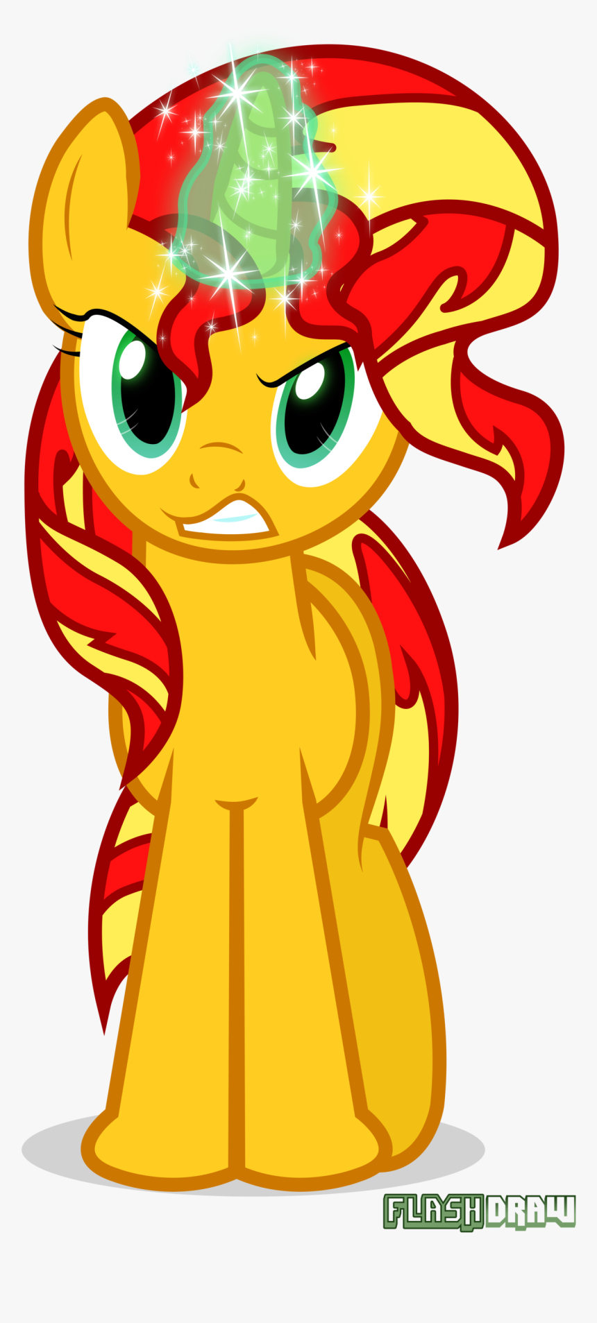 Sunset Shimmer Is Angry By Flash-draw - Mlp Sunset Shimmer Pony Angry, HD Png Download, Free Download