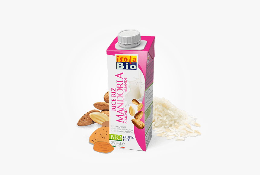 Rice Almond Drink - Bebida De Arroz Con Almendra 250ml Isola Bio, HD Png Download, Free Download