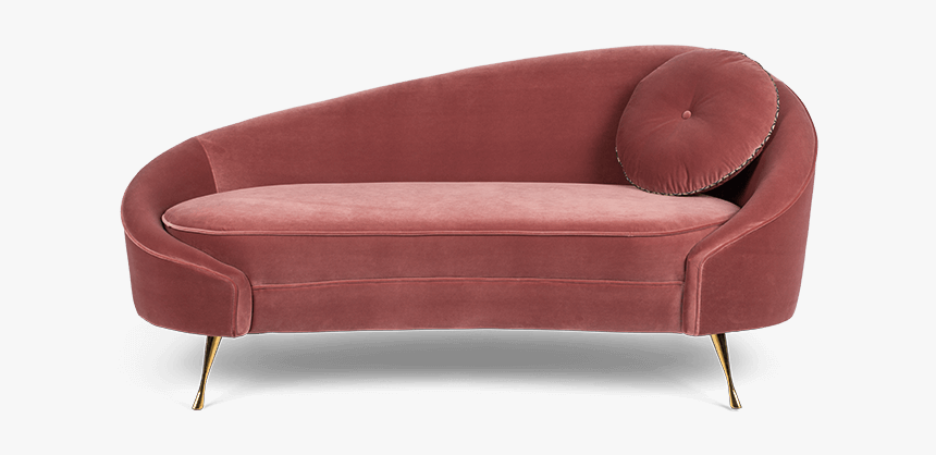 Asymmetrical Velvet Couch, HD Png Download, Free Download