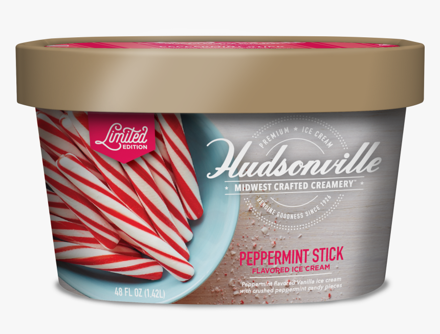 Peppermint Stick Carton - Hudsonville Peppermint Ice Cream, HD Png Download, Free Download