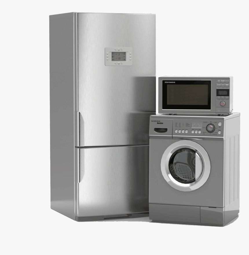 Washing Machine And Refrigerator , Png Download - Home Appliances Png, Transparent Png, Free Download