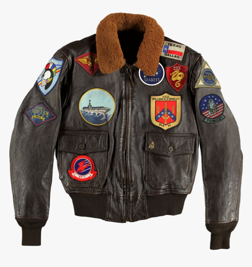 Original Top Gun Navy G-1 Goatskin Jacket, Bunker , - Top Gun Maverick Bomber Jacket, HD Png Download, Free Download