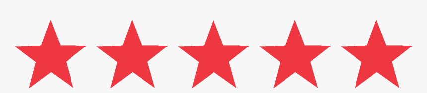 5 Star Rating - Red 5 Star Rating, HD Png Download, Free Download