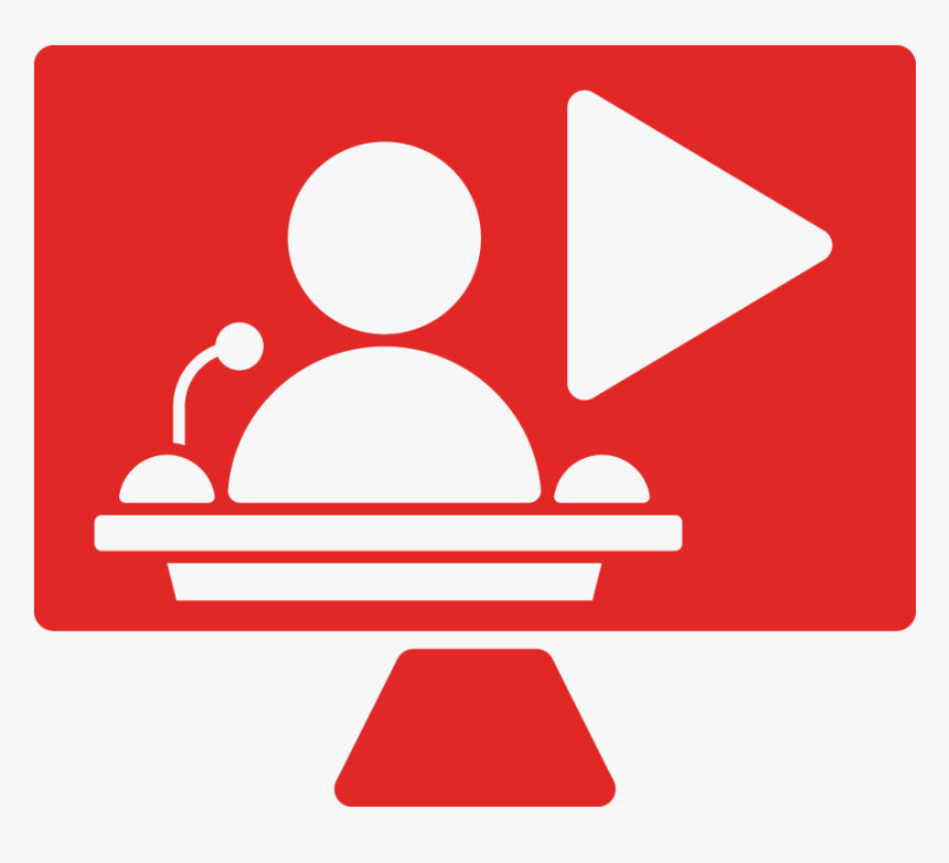 Red Webinar Icon, HD Png Download, Free Download