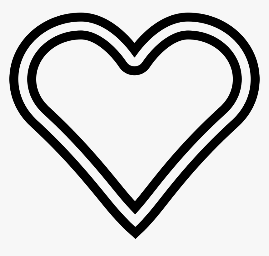 Passion Heart - Double Line Heart Shape, HD Png Download, Free Download