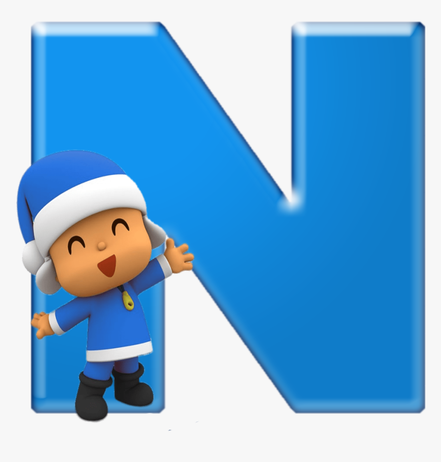 Pocoyo Png -alfabeto Decorativo Pocoyo Png - Numero 1 Pocoyo Png, Transparent Png, Free Download