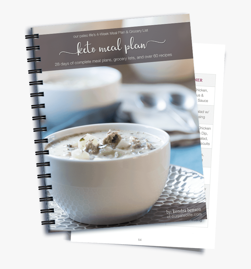 4-week Keto Meal Plan & Grocery List Ebook - Grain Milk, HD Png Download, Free Download