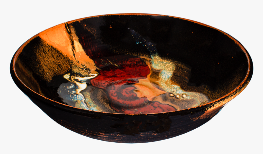 Red And Toasted Brown Handmade Pottery Bowl - Ceramic, HD Png Download, Free Download