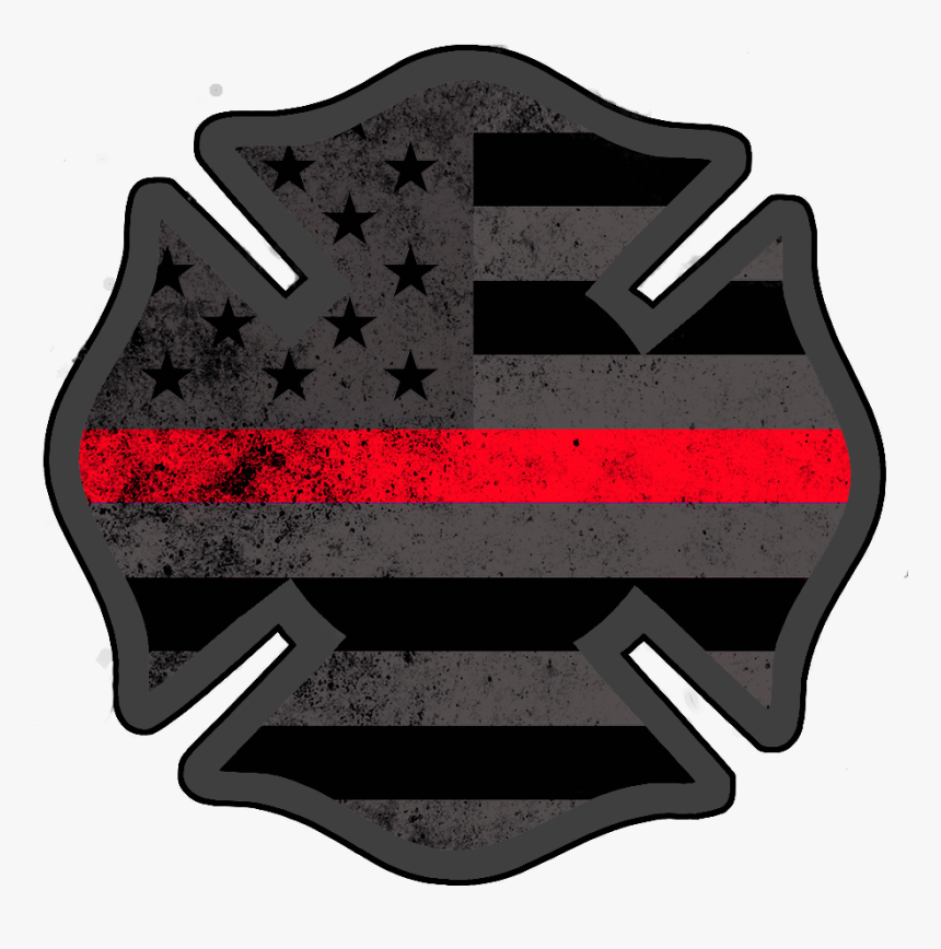 Flag Clipart Thin Red Line - Council Bluffs Fire Department, HD Png Download, Free Download