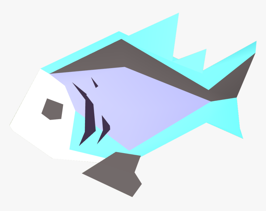 Raw Rainbow Fish - Runescape Fish, HD Png Download - kindpng