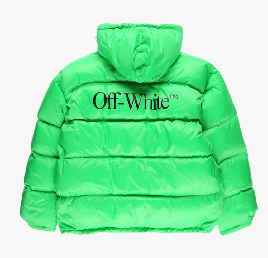 off white green puffer jacket