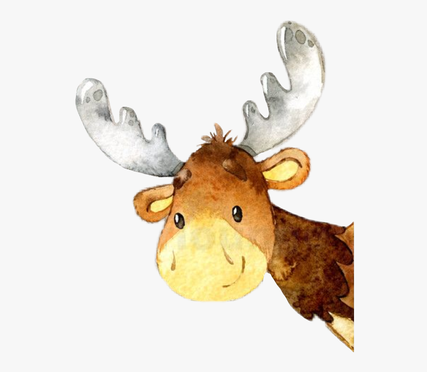 #moose #woodlandcreatures #woodland #peeking #peekaboo - Clip Art, HD Png Download, Free Download