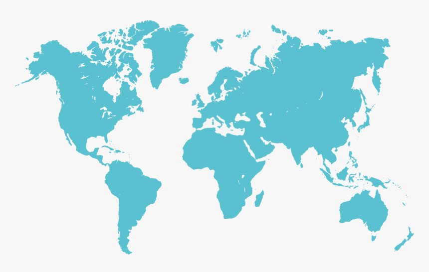 World Map 2 Tone, HD Png Download, Free Download