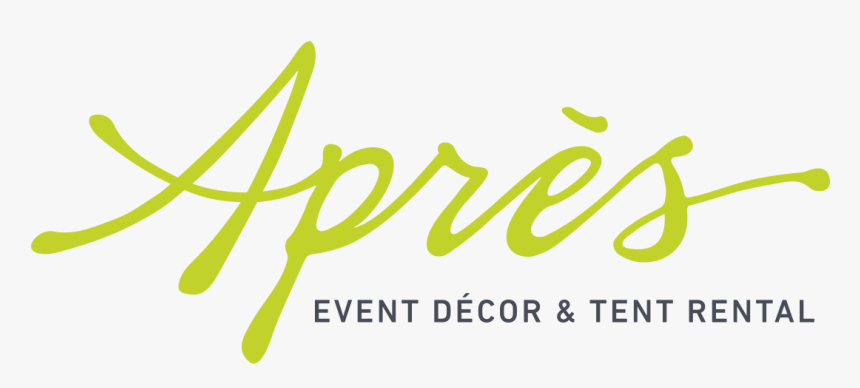 Après Event Dècor And Tent Rental Logo - Graphic Design, HD Png Download, Free Download