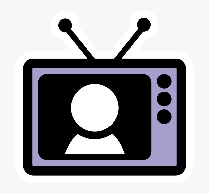 Square,circle,symbol - Black And White Tv Cartoon, HD Png Download, Free Download