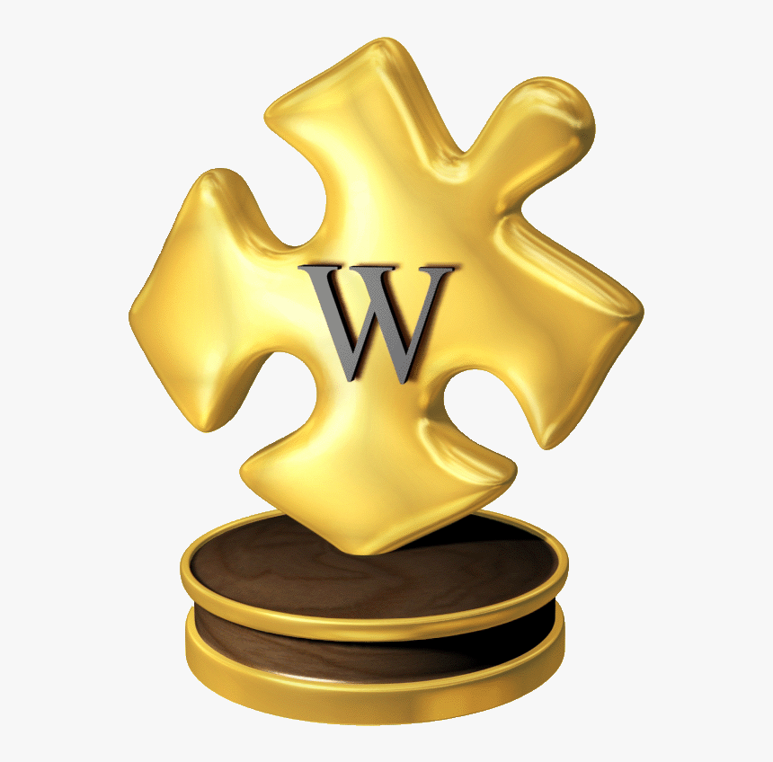 Goldenwiki 2 - Wikipedia Award, HD Png Download, Free Download