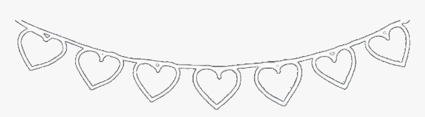 #heart #hearts #white #whiteheart #whiteheart #banner - Heart Banner White, HD Png Download, Free Download