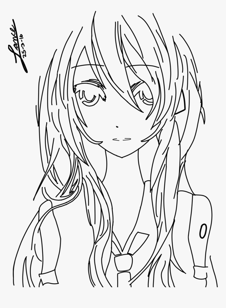 Miku - Line Art, HD Png Download, Free Download