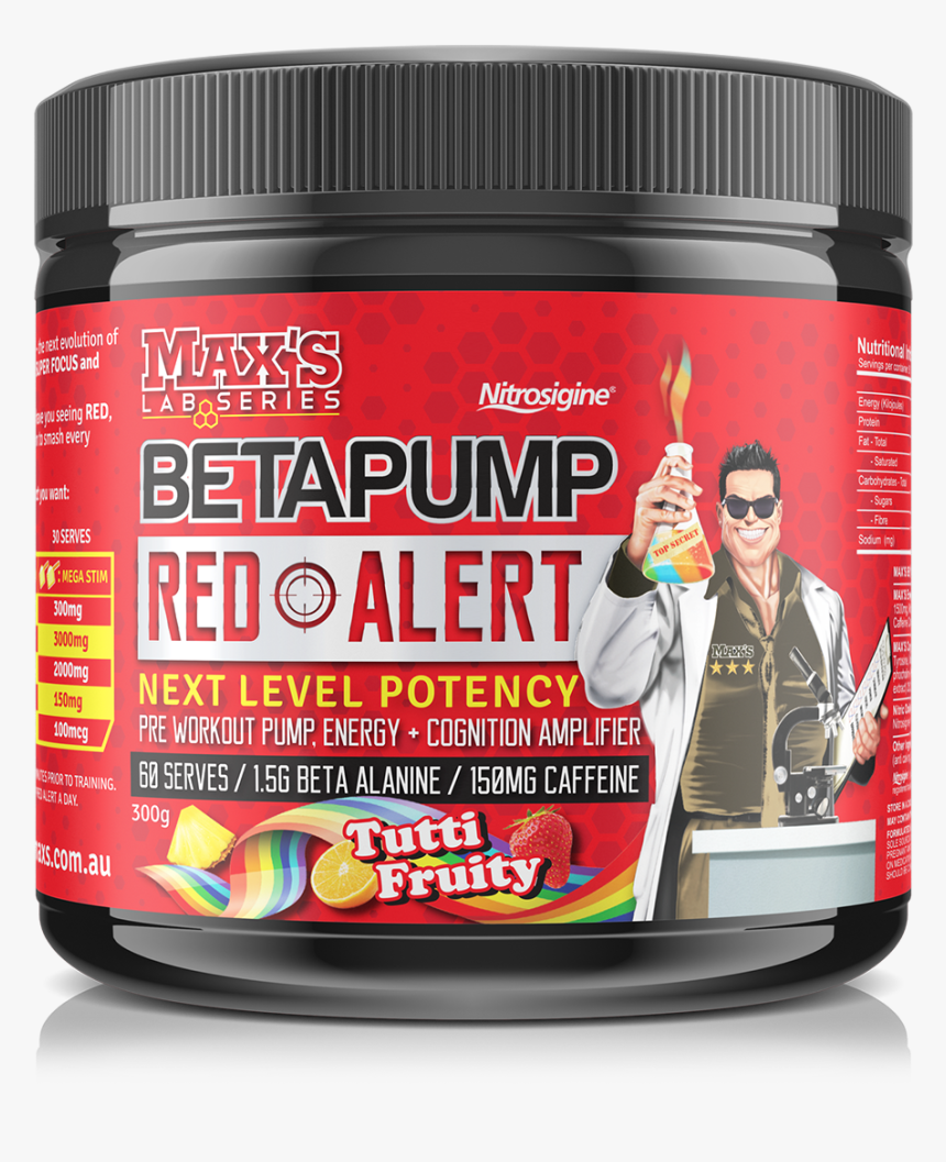 Betapump Red Alert - Maxs Betapump Red Alert, HD Png Download, Free Download