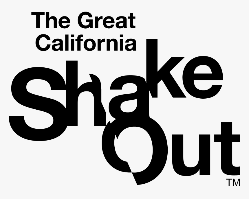 Shakeout Logo With Words - Great California Shakeout, HD Png Download, Free Download