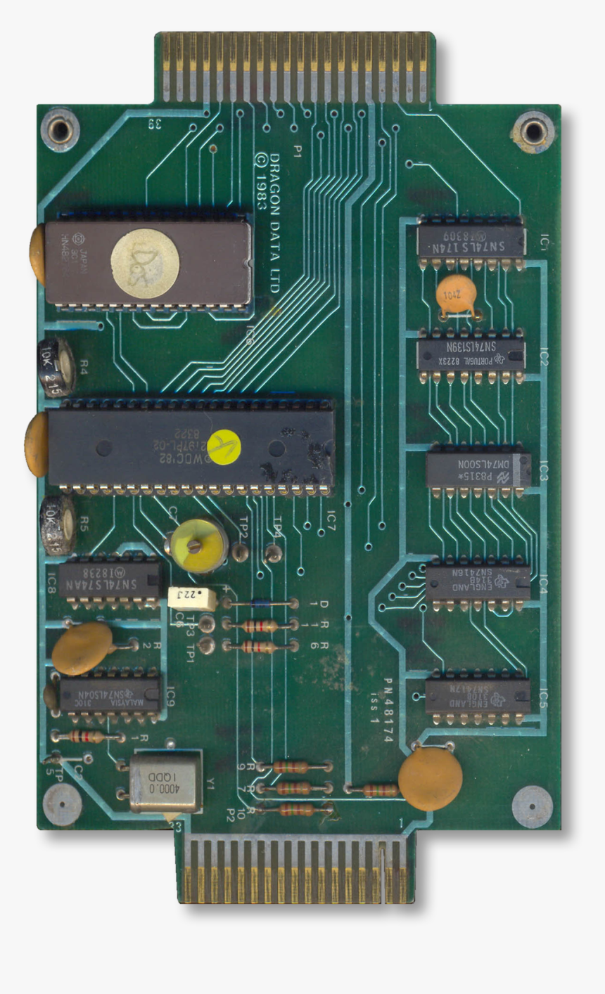 Diskcontroller Pcb Top - Electronic Component, HD Png Download, Free Download