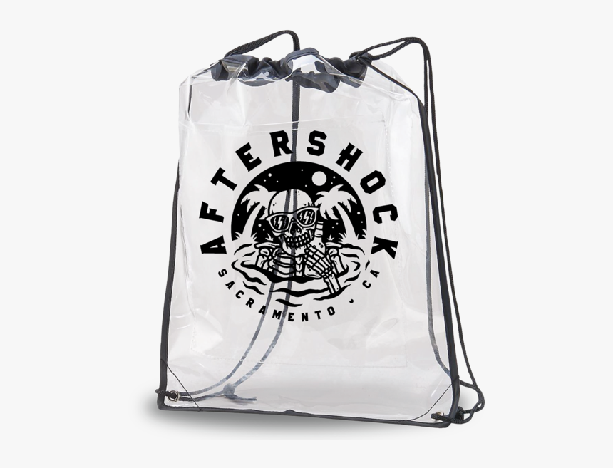Beach Skull 2019 Cinch - Clear Drawstring Bags For Stadiums, HD Png Download, Free Download
