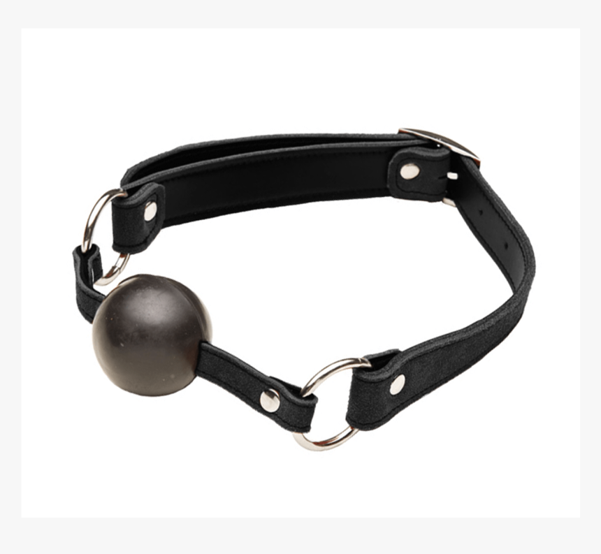 Black Suede Leather Gag - Strap, HD Png Download, Free Download