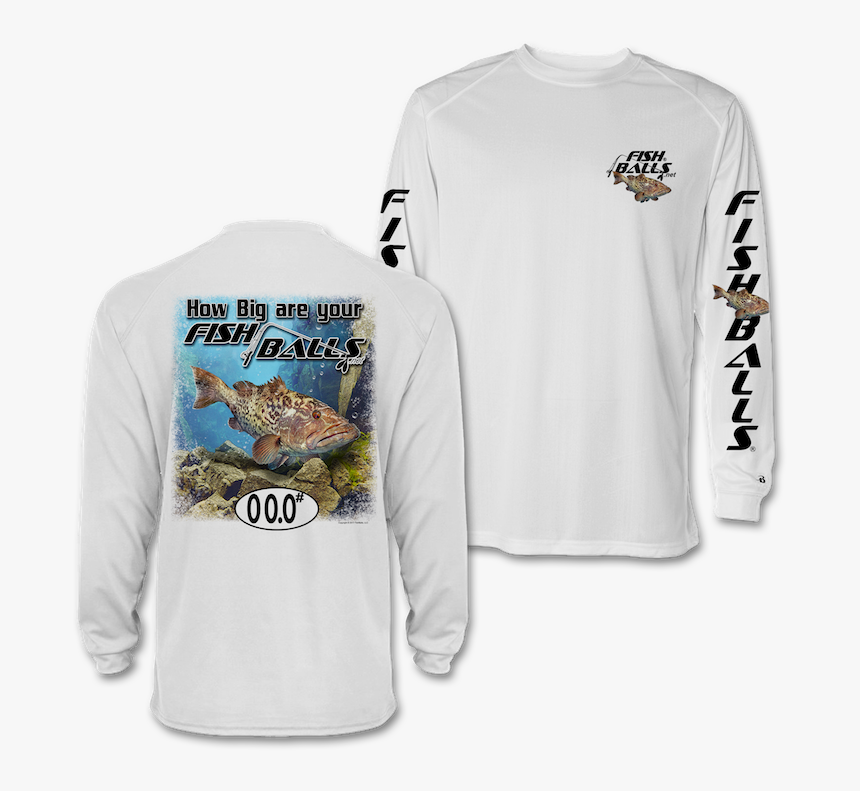 Gag Grouper Long Sleeve Shirt - Long-sleeved T-shirt, HD Png Download, Free Download