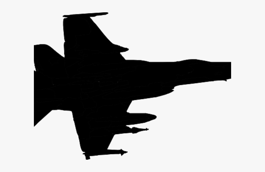 Jet Fighter Clipart F22 - Air Force Plane Silhouette, HD Png Download, Free Download