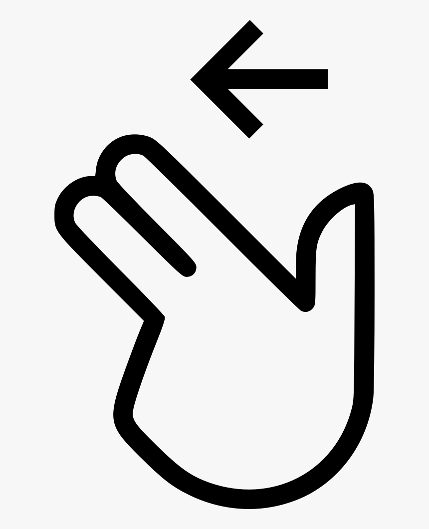 Two Finger Swipe Left - Swipe Left Icon Png, Transparent Png - kindpng