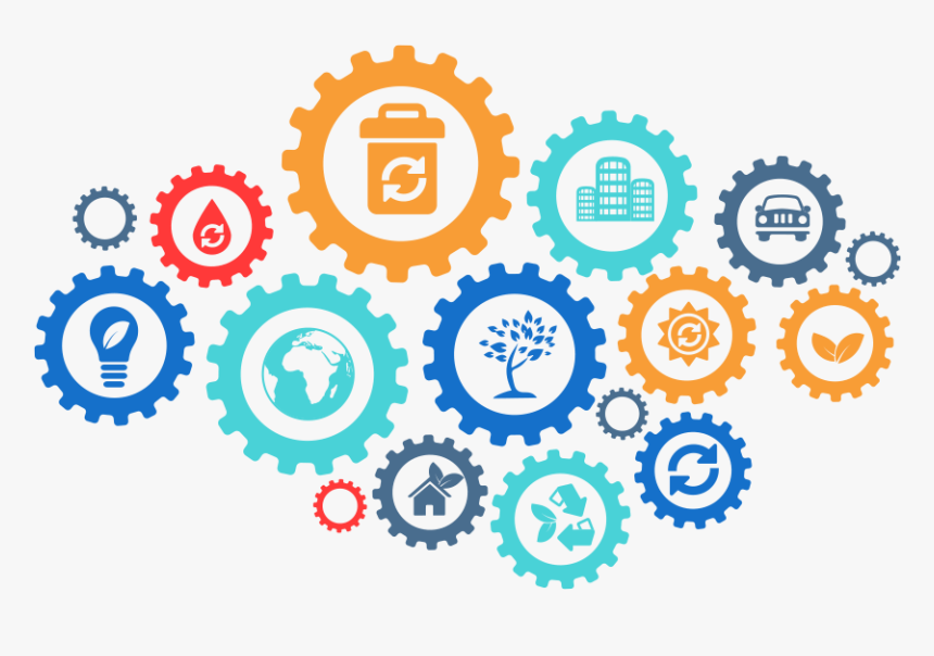 Environment-gears - Technology Mechanism Concept Free, HD Png Download, Free Download